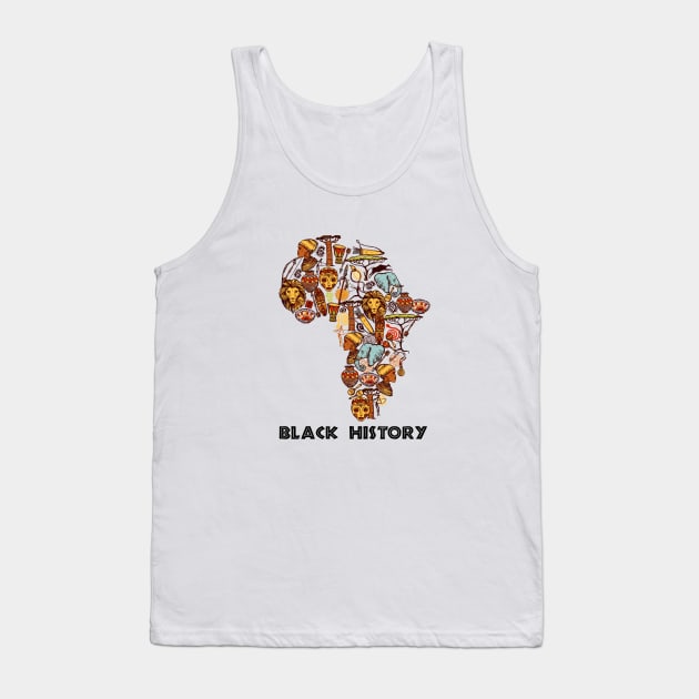 black history month african american Tank Top by AwesomeDesignArt